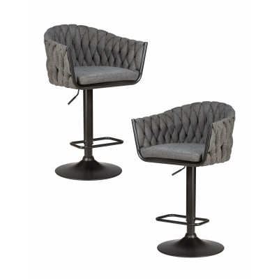 Набор 2 шт Стул барный DOBRIN LEON (графитовая ткань (LAR-275-21)) - купить в Екатеринбурге, в наличии