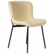 Набор 4 шт Стул обеденный DOBRIN MILO (черные ножки, кремовый букле (UF992-02)) - купить в Екатеринбурге, в наличии