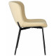 Набор 4 шт Стул обеденный DOBRIN MILO (черные ножки, кремовый букле (UF992-02)) - купить в Екатеринбурге, в наличии