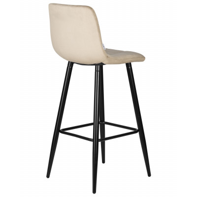 Набор 2 шт Стул барный DOBRIN NICOLE (черные матовые ножки, мокко велюр (108-104)) - купить в Екатеринбурге, в наличии