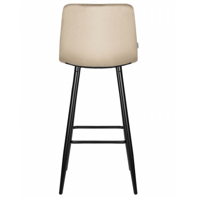 Набор 2 шт Стул барный DOBRIN NICOLE (черные матовые ножки, мокко велюр (108-104)) - купить в Екатеринбурге, в наличии