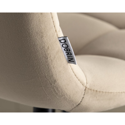 Набор 2 шт Стул барный DOBRIN NICOLE (черные матовые ножки, мокко велюр (108-104)) - купить в Екатеринбурге, в наличии