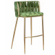Стул барный DOBRIN EMMA GOLD (зеленый велюр (VF-08)) - купить в Екатеринбурге, в наличии