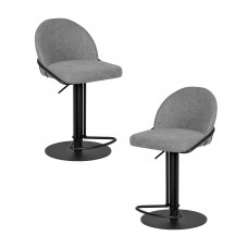 Набор 2 шт Стул барный DOBRIN OLIVER (серая ткань (FLY1347-17))