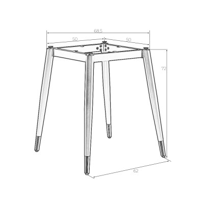 Подстолье обеденное DOBRIN MATT - купить в Екатеринбурге, в наличии