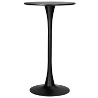 Стол барный MIA BAR (черная столешница, черное основание)