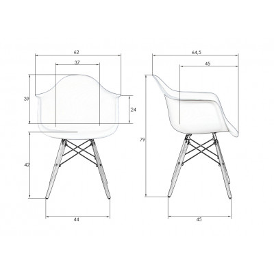 Стул обеденный DOBRIN DAW PATCHWORK (цвет сиденья мозаика)