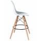 Стул барный DOBRIN DSW BAR (ножки светлый бук, цвет сиденья белый (W-02)) - купить в Екатеринбурге, в наличии