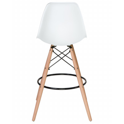 Стул барный DOBRIN DSW BAR (ножки светлый бук, цвет сиденья белый (W-02)) - купить в Екатеринбурге, в наличии