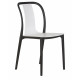 Набор 4 шт Стул обеденный DOBRIN ADAM (черный/белый) - купить в Екатеринбурге, в наличии