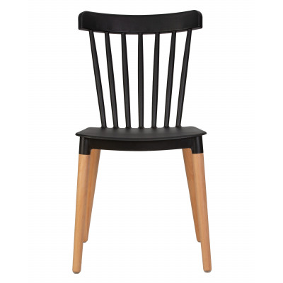 Набор 4 шт Стул обеденный DOBRIN THEO (ножки светлый бук, цвет черный (B-03)) - купить в Екатеринбурге, в наличии
