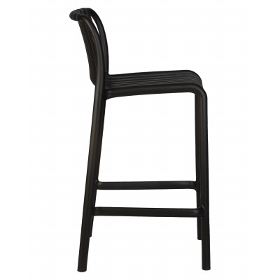 Набор 4 шт Стул полубарный DOBRIN CHLOE (черный)