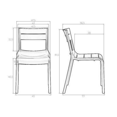 Набор 4 шт Стул обеденный DOBRIN TIM (темно-серый (GR-04)) - купить в Екатеринбурге, в наличии