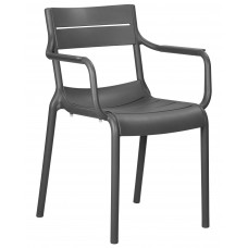 Стул обеденный DOBRIN TIM ARM (темно-серый (GR-04))