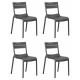 Набор 4 шт Стул обеденный DOBRIN TIM (темно-серый (GR-04)) - купить в Екатеринбурге, в наличии