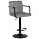 Стул барный DOBRIN KRUGER ARM BLACK (серый вельвет (LAR-E2041-25)) - купить в Екатеринбурге, в наличии