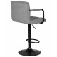 Стул барный DOBRIN KRUGER ARM BLACK (серый вельвет (LAR-E2041-25)) - купить в Екатеринбурге, в наличии