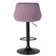 Набор 2 шт Стул барный DOBRIN LOGAN BLACK (пудрово-сиреневый велюр (MJ9-52))