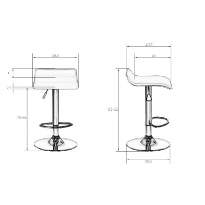 Стул барный DOBRIN TOMMY (кремовый) - купить в Екатеринбурге, в наличии