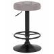 Набор 2 шт Табурет барный DOBRIN BRUNO BLACK (серый велюр (MJ9-75)) - купить в Екатеринбурге, в наличии