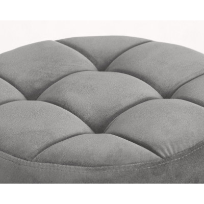 Набор 2 шт Табурет барный DOBRIN BRUNO BLACK (серый велюр (MJ9-75)) - купить в Екатеринбурге, в наличии