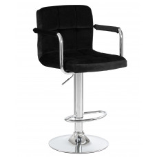 Стул барный DOBRIN KRUGER ARM (черный велюр (MJ9-101))