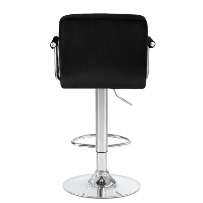 Стул барный DOBRIN KRUGER ARM (черный велюр (MJ9-101))