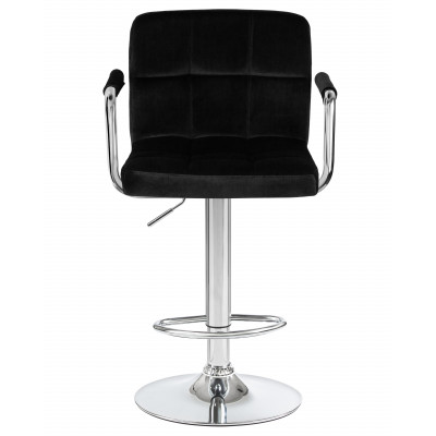 Стул барный DOBRIN KRUGER ARM (черный велюр (MJ9-101))