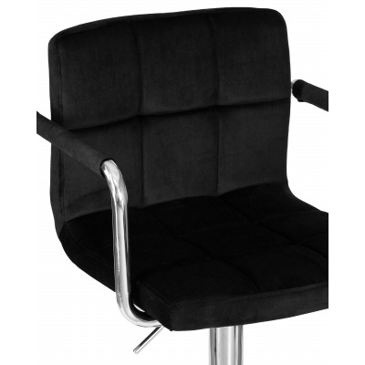 Стул барный DOBRIN KRUGER ARM (черный велюр (MJ9-101))