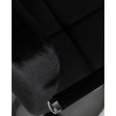 Стул барный DOBRIN KRUGER ARM (черный велюр (MJ9-101))