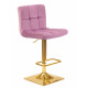 Набор 2 шт Стул барный DOBRIN GOLDIE (пудрово-сиреневый велюр (MJ9-52))