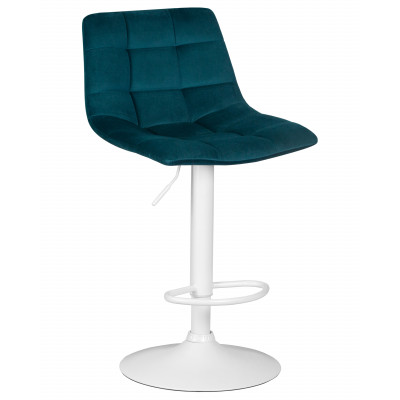 Набор 2 шт Стул барный DOBRIN TAILOR WHITE (морской волны велюр (MJ9-99))