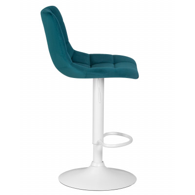 Набор 2 шт Стул барный DOBRIN TAILOR WHITE (морской волны велюр (MJ9-99))