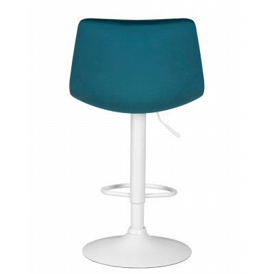 Набор 2 шт Стул барный DOBRIN TAILOR WHITE (морской волны велюр (MJ9-99))