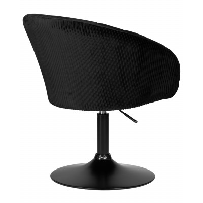 Кресло дизайнерское DOBRIN EDISON BLACK (черный велюр (1922-21)) - купить в Екатеринбурге, в наличии