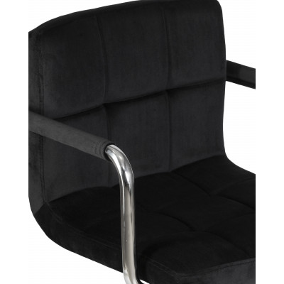Офисное кресло для персонала DOBRIN TERRY (черный велюр (MJ9-101))