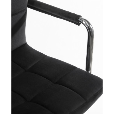 Офисное кресло для персонала DOBRIN TERRY (черный велюр (MJ9-101))