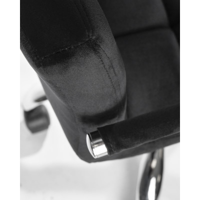 Офисное кресло для персонала DOBRIN TERRY (черный велюр (MJ9-101))