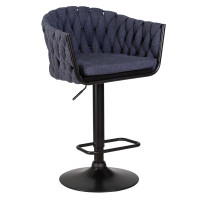 Стул барный DOBRIN LEON (синяя ткань (LAR-275-29))