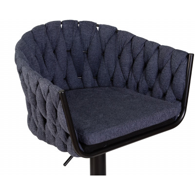 Стул барный DOBRIN LEON (синяя ткань (LAR-275-29))