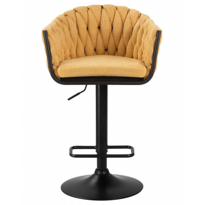 Набор 2 шт Стул барный DOBRIN LEON (жёлтая ткань (LAR 275-8)) - купить в Екатеринбурге, в наличии