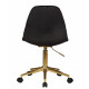 Офисное кресло для персонала DOBRIN MONTY GOLD (чёрный велюр (MJ9-101))