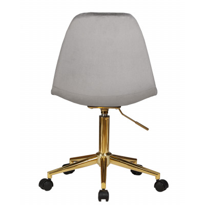 Набор 2 шт Офисное кресло для персонала DOBRIN MONTY GOLD (серый велюр (MJ9-75)) - купить в Екатеринбурге, в наличии