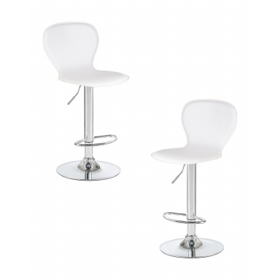 Набор 2 шт Стул барный DOBRIN ELISA (белый) - купить в Екатеринбурге, в наличии