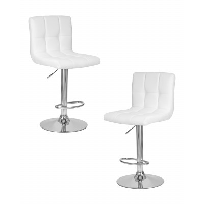Набор 2 шт Стул барный DOBRIN CANDY (белый) - купить в Екатеринбурге, в наличии