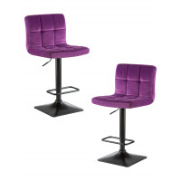 Набор 2 шт Стул барный DOBRIN DOMINIC (фиолет велюр (MJ9-58))