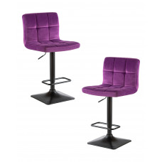 Набор 2 шт Стул барный DOBRIN DOMINIC (фиолет велюр (MJ9-58))