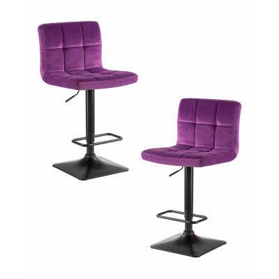 Набор 2 шт Стул барный DOBRIN DOMINIC (фиолет велюр (MJ9-58)) - купить в Екатеринбурге, в наличии