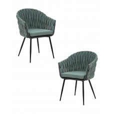 Набор 2 шт Стул обеденный DOBRIN MATILDA (зеленая ткань (LAR 275-23))
