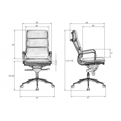 Офисное кресло для руководителей DOBRIN ARNOLD (чёрный) - купить в Екатеринбурге, в наличии